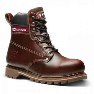 V12 Footwear V1236 Boulder Mahogany Hide Derby SBP HRO SRA Safety Boot